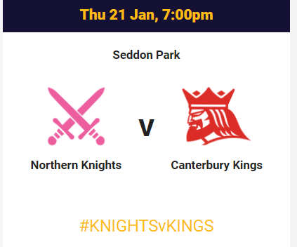 Northern Knights vs Canterbury Kings Live Streams Link 2