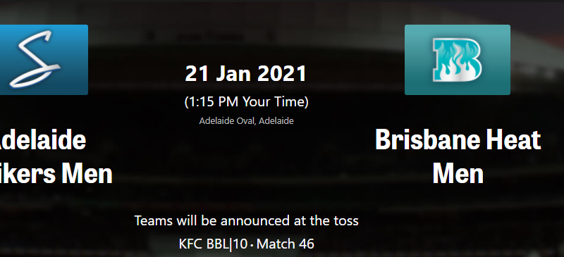 Brisbane Heat vs Adelaide Strikers match preview