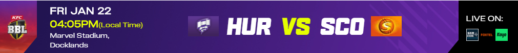 PS vs HH (SCO vs HUR) – Perth Scorchers vs Hobart Hurricanes BBL10 Match 47 Live Streaming Schedule Match Preview, Prediction ,Dream11, playing 11 #SCOvsHUR