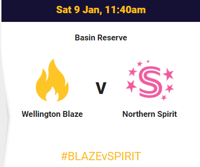 Dream11 Super Smash Women 2020-21: Wellington Blaze vs Northern Spirit Live Score,live streaming,match preview,playing11,squad