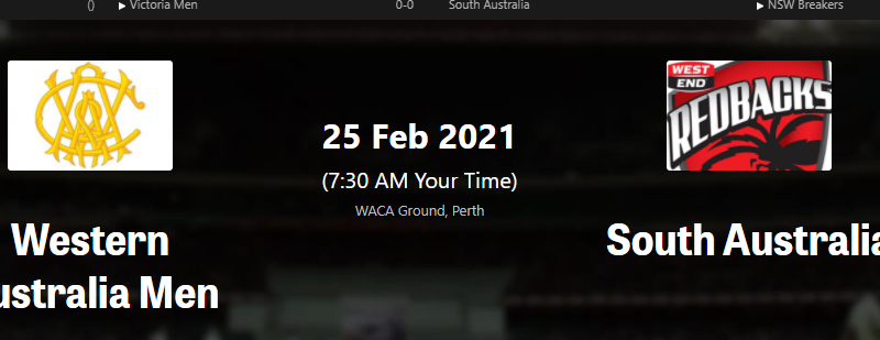Southern australia vs Western australia match 14 Sheffield Shield 2021