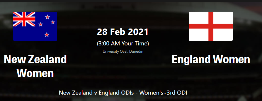 ENG W vs NZ W 3rd ODI Live streaming ,live Score |How to Watch ENGW vs NZW 3rd ODI live Preview, Prediction