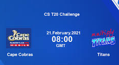 Cape Cobras vs Multiple Titans match 5 CSA T20
