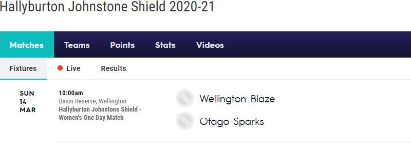 Otago vs well women live streaming