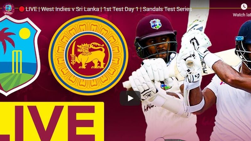 SL vs WI 1st Live Streaming TV - Live cricket tv