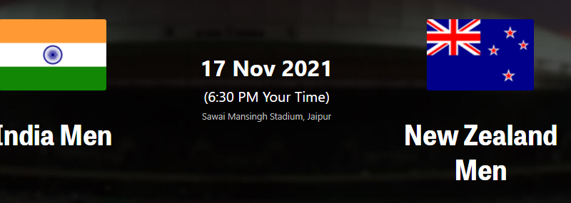 IND vs NZ 1st T20I live