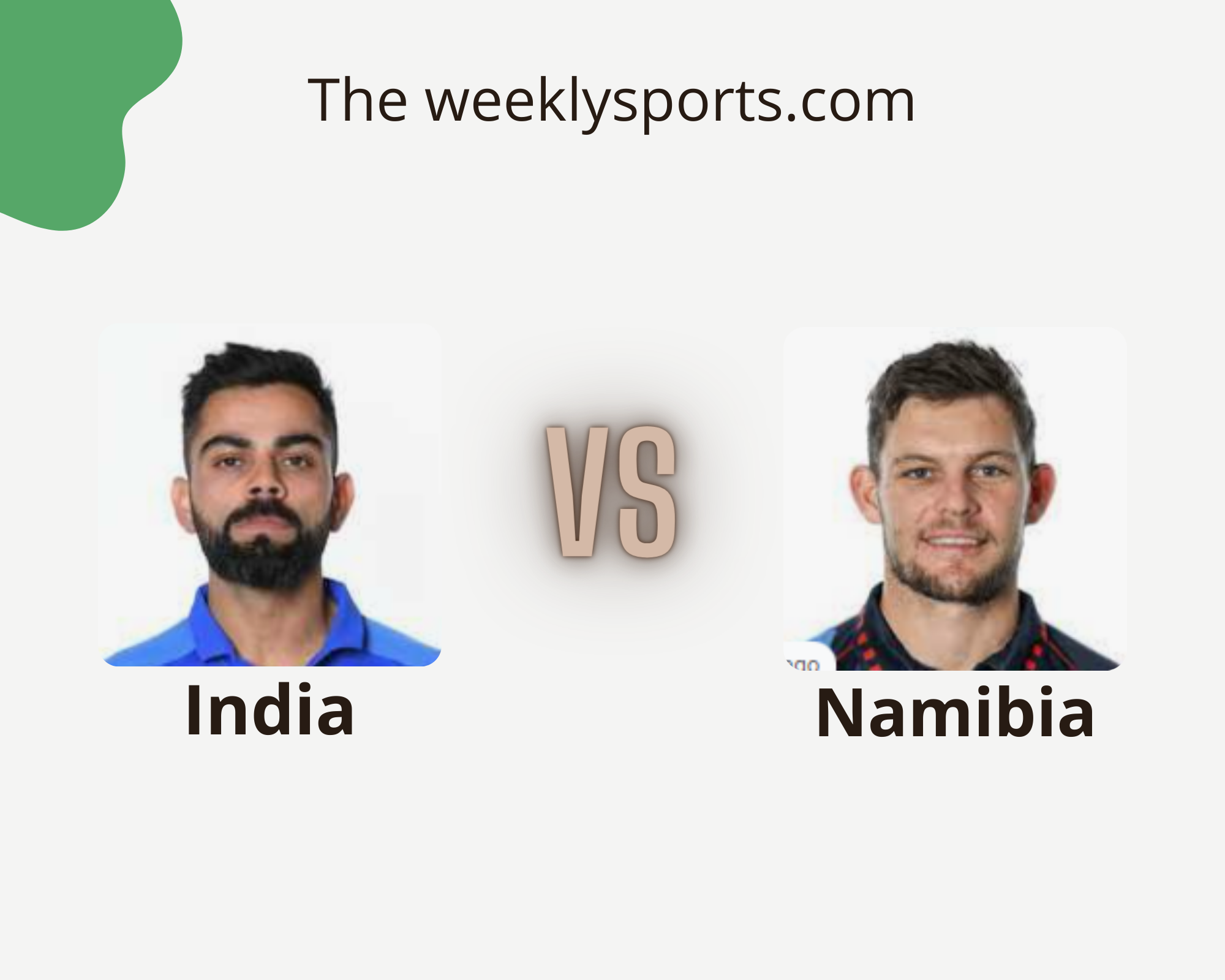 India vs Namibia head to head batting and bowling stats