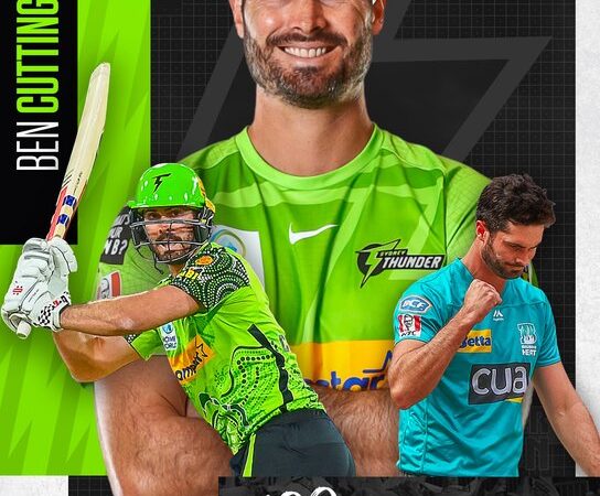 Ben cutting 100th BBL match