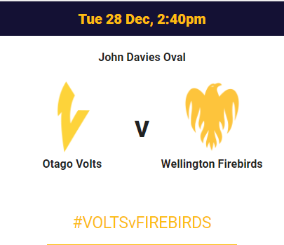  Super Smash 2021-22 Match 15:  Wellington Firebirds vs   Otago Volts   Live streaming  details , Live Score , Match Preview, Prediction #WF vs OV