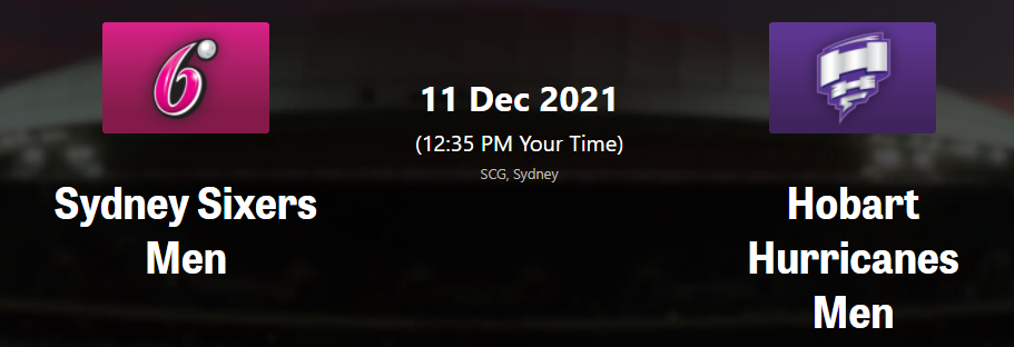 BBL 2021-22 Match 8    Hobart Hurricanes vs  Sydney Sixers   Match Preview, Prediction ,Dream11, Playing 11 #BBL11, #SSvHH