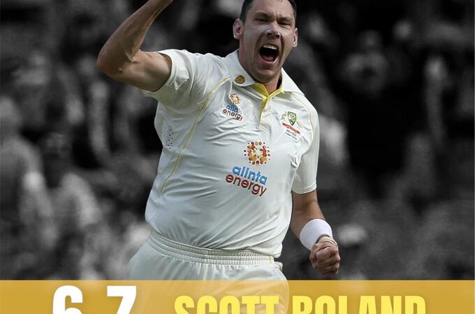Scot Boland 6 for 7 -Australia won  Ashes and third test by innings and 14 runs vs England