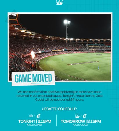 BBL 2021-22: Brisbane Heat announces changes in fixtures