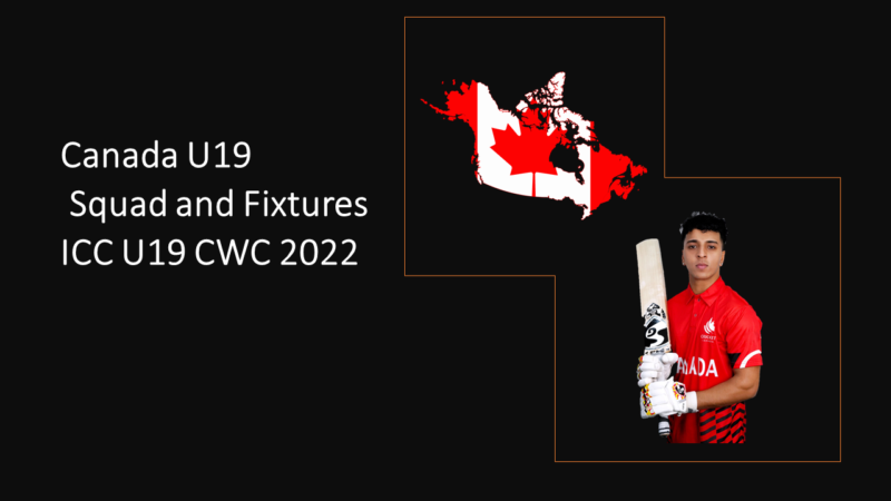 Canada Squad & Fixtures U19 CWC 2022