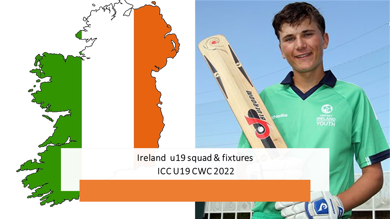 ICC Men’s U19 CWC  2022: Ireland U19 Squad and Fixtures