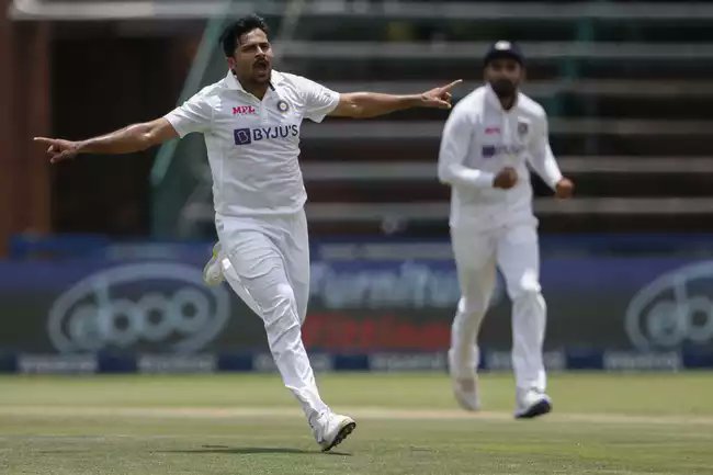 Shardul Thakur Create History – Best  bowling figures vs South Africa  by an  Indian bowler.