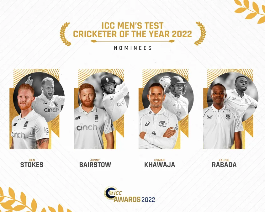 ICC Men’s Test Cricketer of the Year 2022 award Nominees