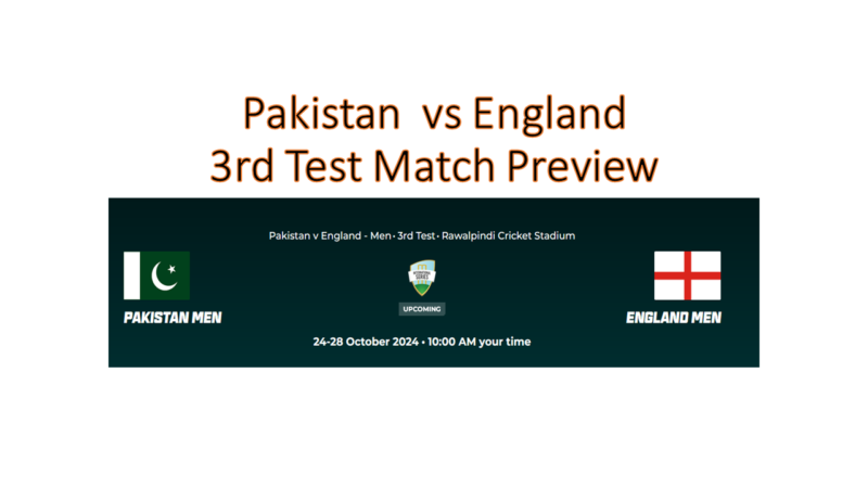 England vs Pakistan 3rd Test Match