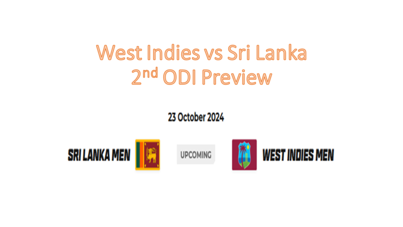 WI vs SL 2nd ODI Preview