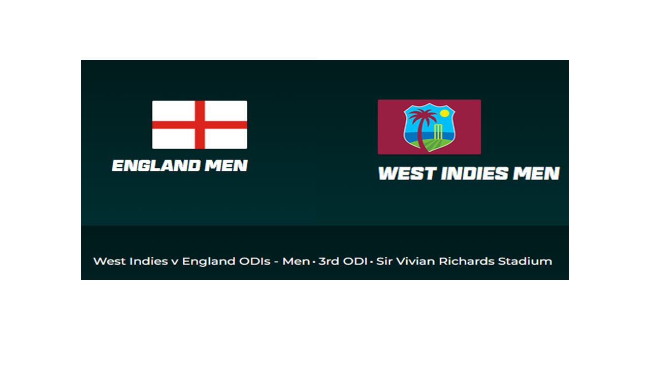 West Indies vs  England  3rd ODI Match Preview, Prediction Head to Head stats