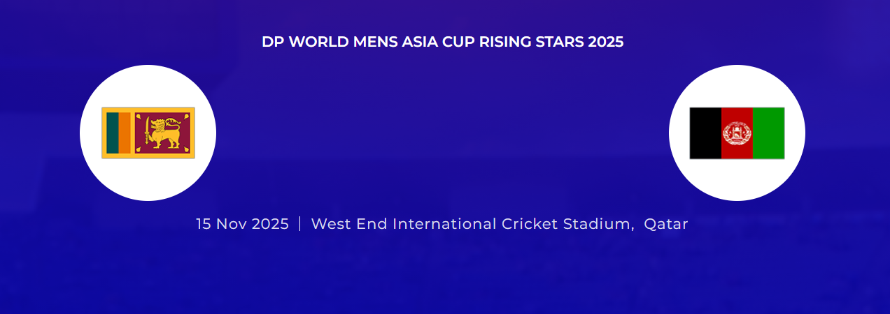 Asia Cup Rising Stars 2025: Afghanistan A vs Sri Lanka A live Streaming Schedule