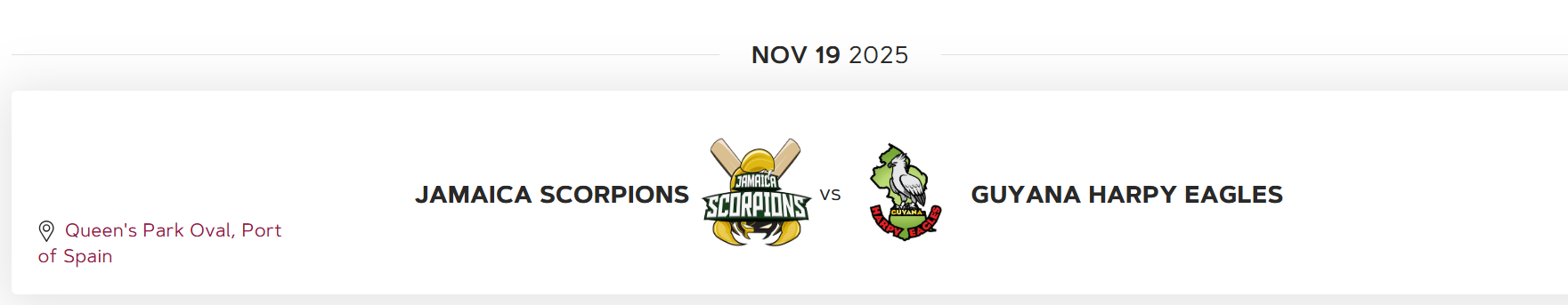 CG Super50 Cup 2025: Guyana vs Jamaica live streaming guide