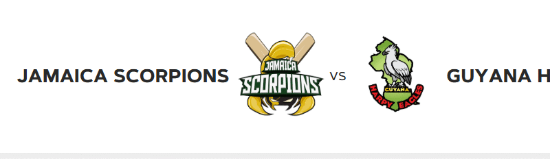 Jamaica Scorpions vs Guyana Harpy Eagles live streaming details