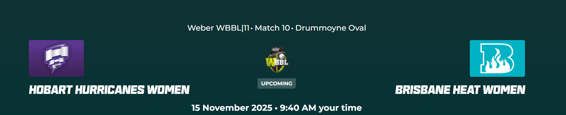 WBBL11 Match 10 HH-W vs BH-W Live Streaming, Match Preview, Playing XI