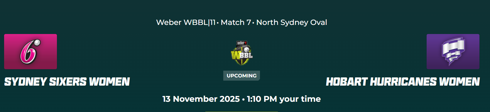 Where to Watch SS-W vs HH-W match 7 WBBL11